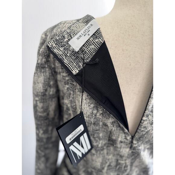 MM.LaFleur Textured Belted Dress NWT Size 16 - Picture 8 of 9